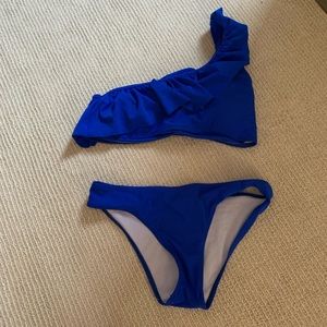 Ruffle Top Bikini (never worn)